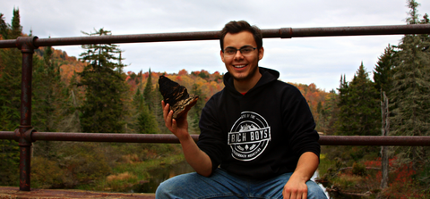 Birch Boys Chaga CEO with a Conk of Chaga