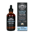 Organic lion's mane tincture set: Birch Boys amber dropper bottle and side box
