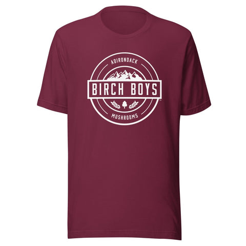 Unisex t-shirt - Birch Boys, Inc.MaroonSProduct mockup