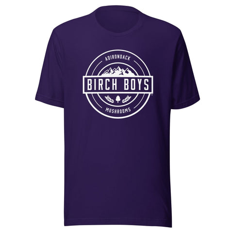 Unisex t-shirt - Birch Boys, Inc.Team PurpleSProduct mockup