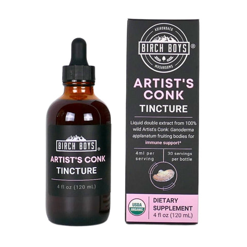 Artist's Conk Tincture - Birch Boys, Inc.Tinctures4ozArtist's Conk Tincture Double Extract USDA Organic White Reishi from Birch Boys