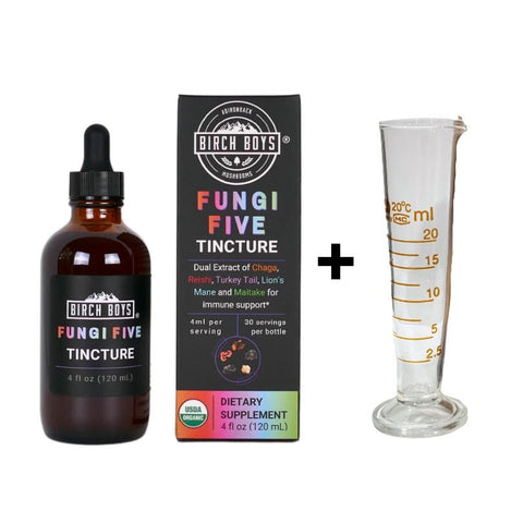 Fungi Five Tincture - Birch Boys, Inc.Tinctures4ozAdd Glass Medicine CupFungi Five Tincture