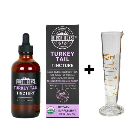 Turkey Tail Tincture - Birch Boys, Inc.Tinctures4ozAdd Glass Medicine CupTurkey Tail Tincture