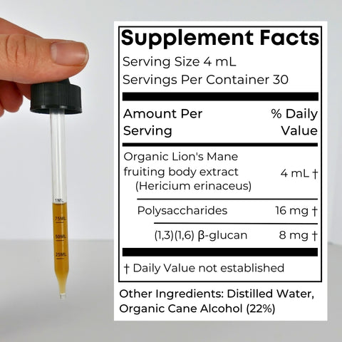 Lion's Mane Supplement Facts