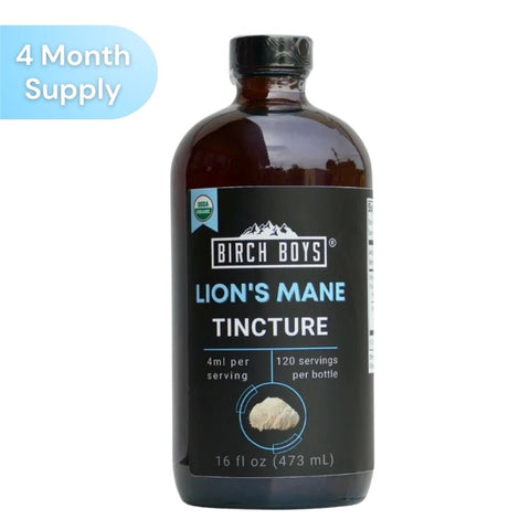 Lion's Mane Tincture - Birch Boys, Inc.Tinctures16oz16oz Lion's Mane Tincture - 4 Month Supply