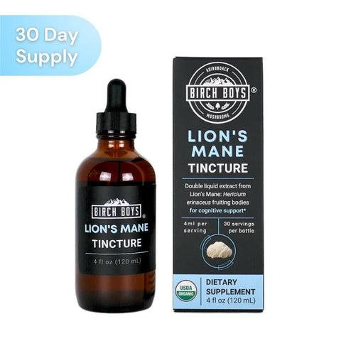 Lion's Mane Tincture - Birch Boys, Inc.Tinctures4oz30 Day Supply Lion's Mane