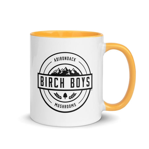 Unique Logo Mug - Birch Boys, Inc.Golden YellowProduct mockup