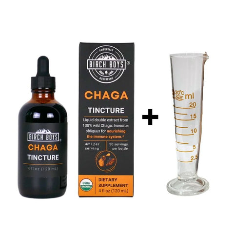 Chaga Tincture - Birch Boys, Inc.Tinctures4ozAdd Glass Medicine CupChaga Tincture