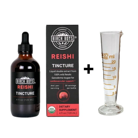 Reishi Tincture - Birch Boys, Inc.Tinctures4ozAdd Glass Medicine CupReishi Tincture